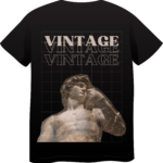 Тениска – Vintage, моден аксесоар с ретро дизайн, стилна винтидж тениска