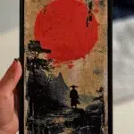 Картина "Lone Samurai" - самурай в природата