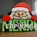 Декорация надпис, Весела Коледа, Коледна декорация, Празничен надпис, Подарък за Коледа