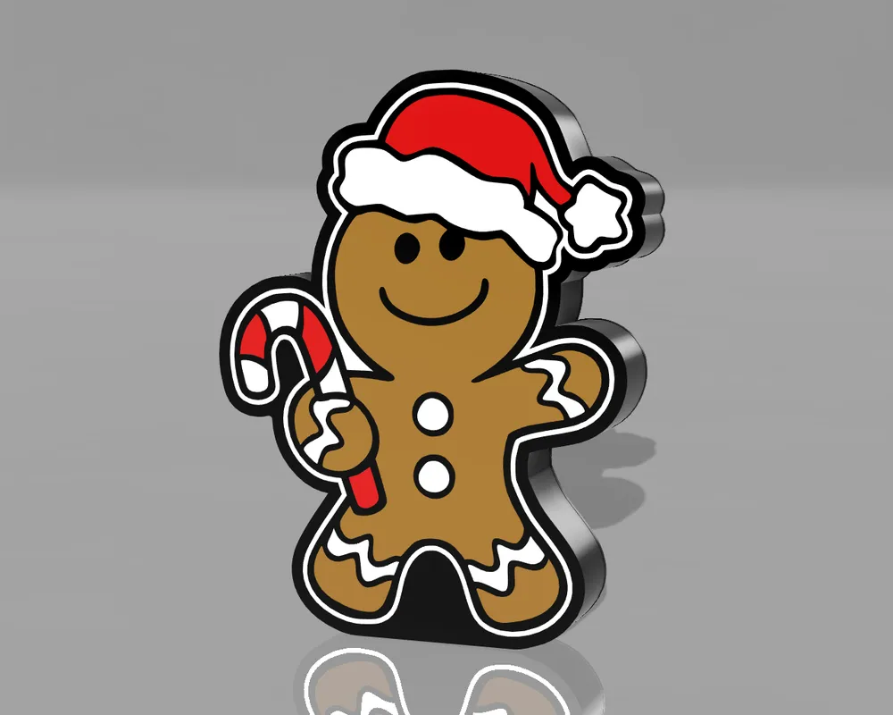 Лед лампа, Джинджър, Коледна декорация, ледена лампа, празнична украса