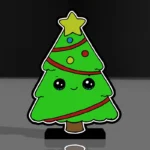 Лед лампа, Коледна елха, Коледна декорация, Празнична украса, Ледена елха