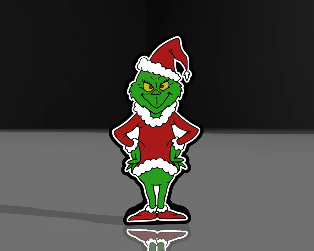 Лед лампа, Гринч, Коледна декорация, Празнична украса, Ледена лампа