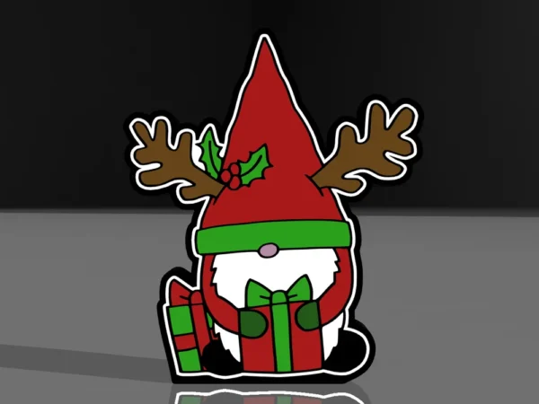 Лед лампа, Коледен гном, Коледна декорация, Празнична украса, Ледена лампа