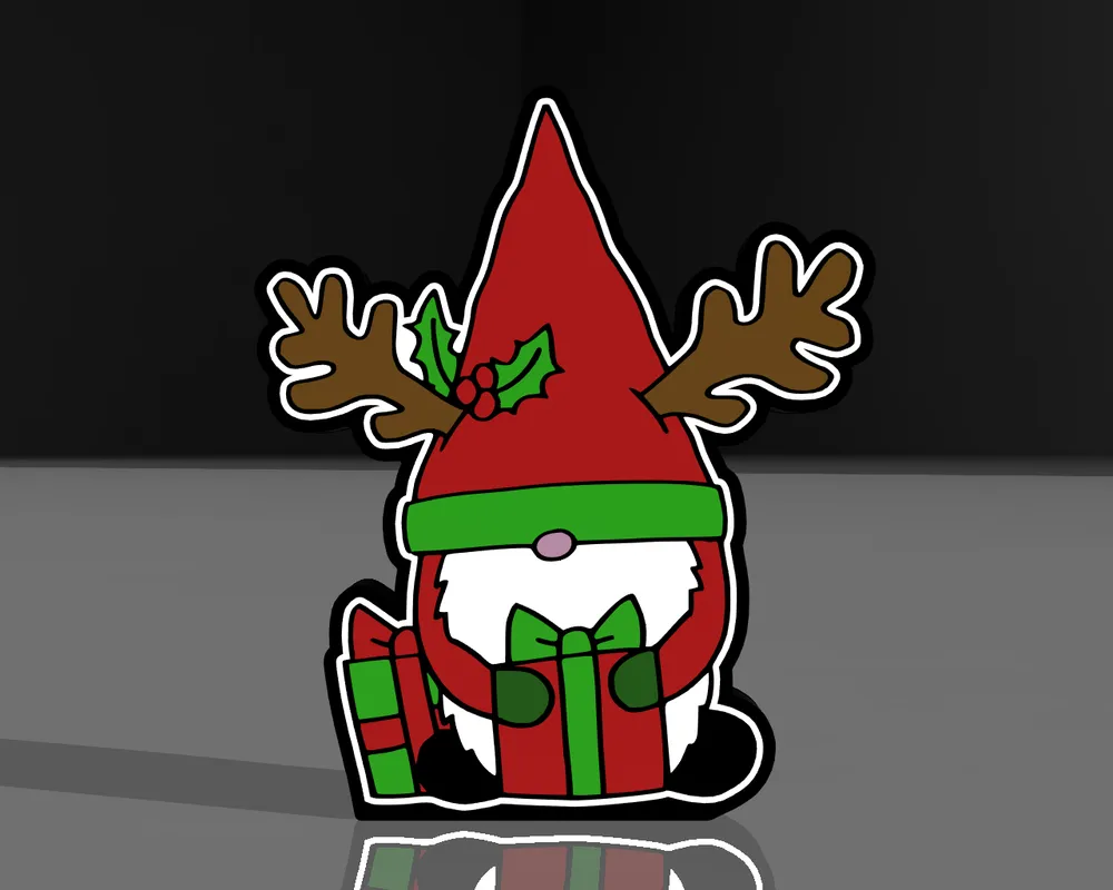 Лед лампа, Коледен гном, Коледна декорация, Празнична украса, Ледена лампа