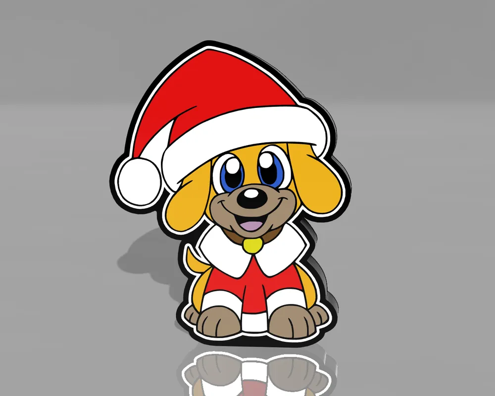 Лед лампа, Puppy, Коледна декорация, Празнична украса, Ледена лампа