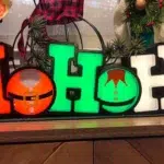 Светещ надпис – ho ho ho