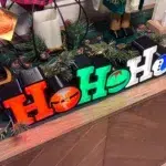 Светещ надпис – ho ho ho