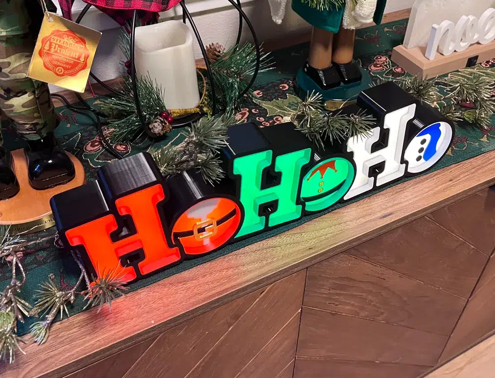 Светещ надпис – ho ho ho