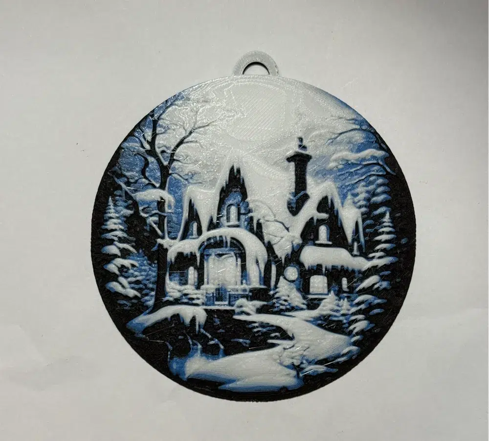 Играчка за елха, Снежната къща, Коледна украса, празнична декорация