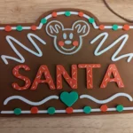 Коледна табелка, Santa, празнична декорация за дома