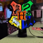 лампа Hogwarts Houses, 3D принтирана лампа Hogwarts Houses, лампа за фенове на Хари Потър, подарък Hogwarts Houses, лампа Хогуортс