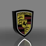 LED лампа Porsche, 3D принтирана лампа Porsche, лампа за фенове на Porsche, автомобилна лампа Porsche, подарък за фенове на Porsche