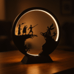 20250424 1728 glowing silhouette lamp remix 01jsm34jxsfb1vmnfcx08w0m94