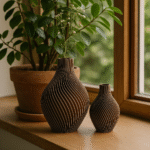 Спираловидна ваза, 3D принтиран дизайн, модерна декорация