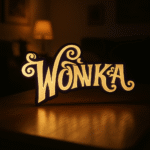 LED лампа Wonka, 3D принтирана лампа Wonka, лампа за фенове на Wonka, подарък за фенове на Wonka, шоколадова лампа